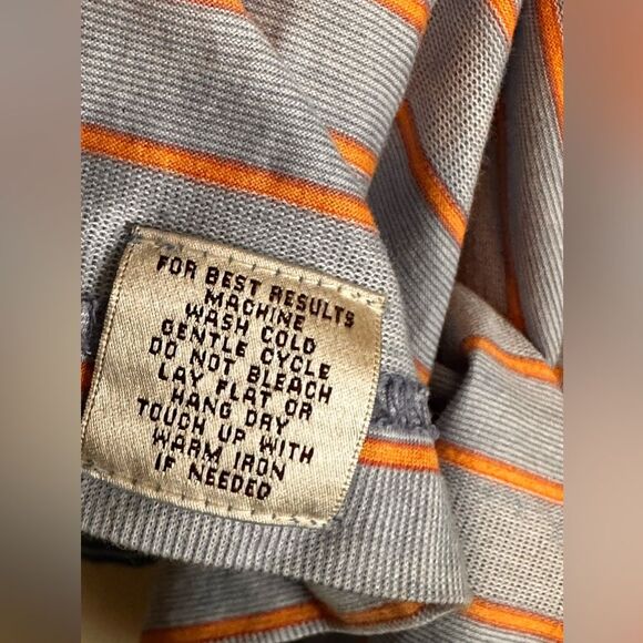 Peter Millar Striped Polo Men's Size Large - Picture 4 of 4